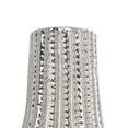 thumbnail image 5 of DecMode 3"W, 8"H Geometric Dimensional Textured Silver Ceramic Vase with Varying Shapes and Grid Patterns, Set of 3, 5 of 10