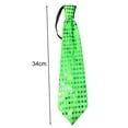 thumbnail image 5 of Sunjoy Tech LED Luminous Tie Dot Print Button Battery Powered Necktie Men Women Colorful Sequins Glowing Tie, 5 of 9