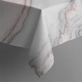 thumbnail image 5 of White Gray Red Marble Pattern Square Tablecloth,Waterproof Square Table Cover,Wipeable Spillproof Washable Table Cover for Home Kitchen Party Decor 60"x60"(152x152cm), 5 of 6