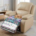 thumbnail image 3 of Kuiaobaty Aztec Hummingbird Floral Print Reclining Chair Slipcover, Waterproof Anti-Slip Armless Recliner Sofa Cushion Cover, Breathable Quilted Furniture Protector for Home, 3 of 7