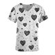 thumbnail image 2 of TaTaai Valentine Graphic Women Scrub Top Soft Cotton Relaxed Fit Short Sleeve V Neck Front Pocket Breathable Comfort Medical Work Casual Blouse Gift, 2 of 5