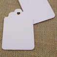 thumbnail image 3 of 100 PCS Gift Tags Rectangular Shape White Card Paper Bonbonniere Wedding Favor Tags with Free Natural Jute Twine, 3 of 5