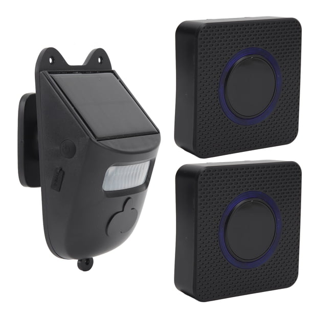 Timbres Inalámbricos Para Puerta Con Alarma De Entrada, Alarma Solar Para Entrada, Timbre Con Sensor Infrarrojo De Fácil Instalación Para Monitor De Almacén