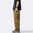 thumbnail image 5 of EHRWE Cargo Pants For Men Yoga Pants Elastic Waist Trousers Relaxed Fit Cargo Casual Pants Trousers With Pockets Classic Casual Stylish, 5 of 7
