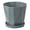 Dark Gray, variant on bestolf Plant Pot with Drainage Holes Decorative Planter with Matching Saucer Modern Flower Pot for Indoor Use Pothos Aloe (Dark Gray L)