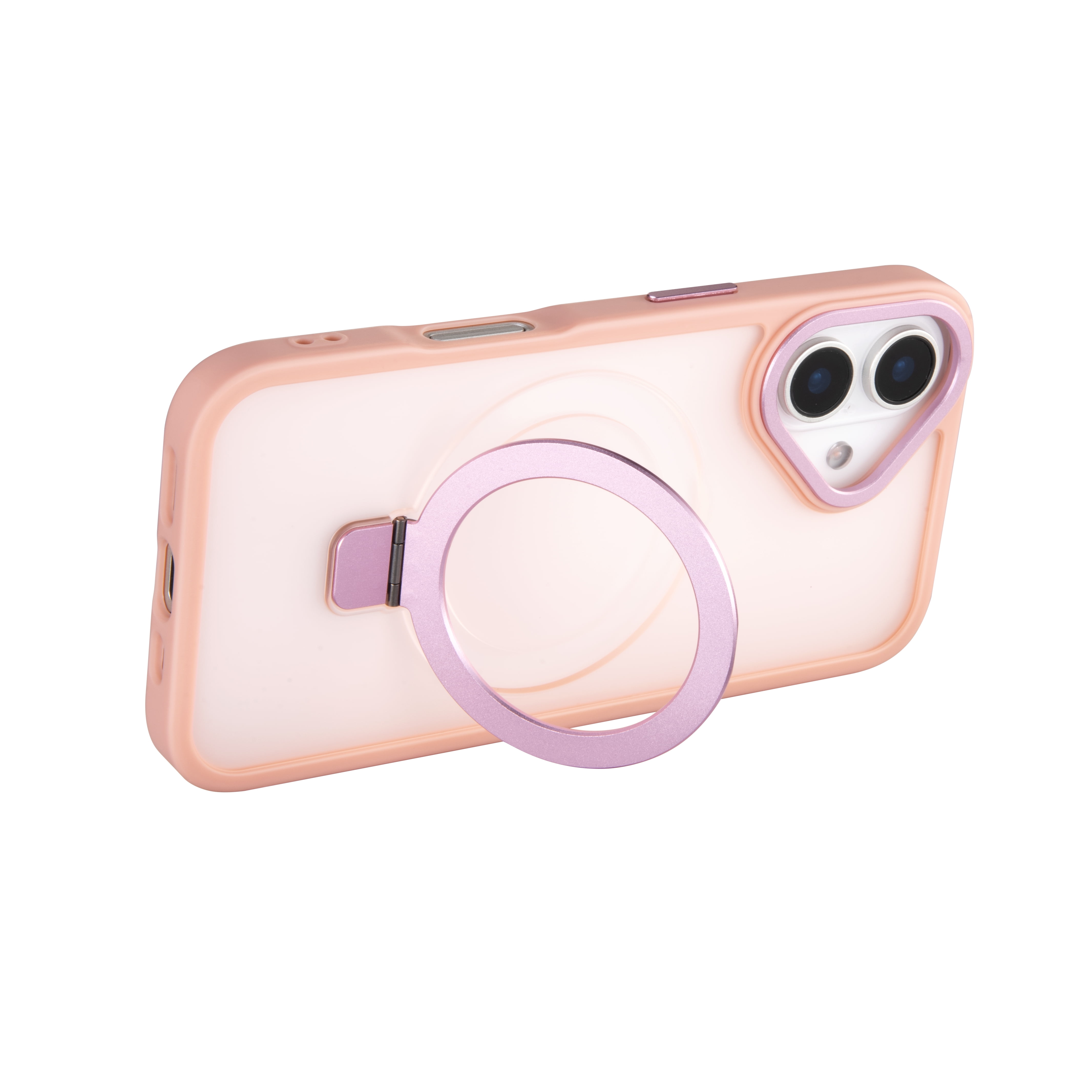 Artikl Lux Pro MagSafe Compatible Clear Case for iPhone 16 - Pink, Pink, Phone Case for iPhone 16