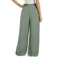 thumbnail image 5 of Women's Casual Loose Wide Leg Pants Drawstring High Waisted Yoga Sweatpants Comfy Lounge Pants with Pockets, 5 of 5