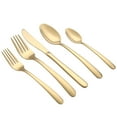 thumbnail image 3 of Home Trends 20 Piece Stainless Steel Flatware Set Gold, 3 of 7