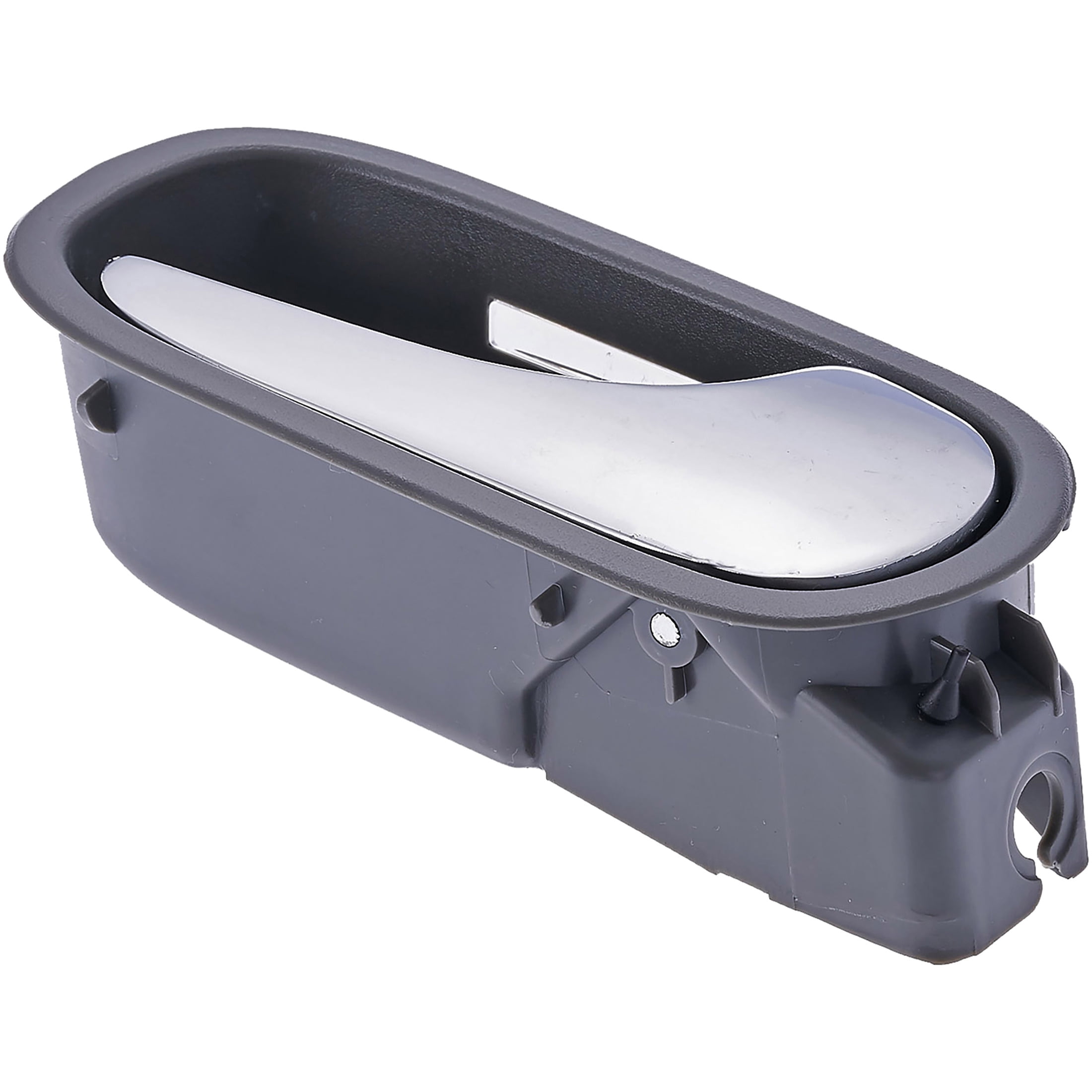 Dorman 81873 Front Passenger Side Interior Door Handle for Specific Chevrolet Models, Chrome Lever; Gray Housing