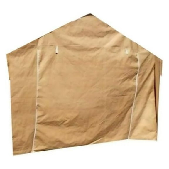 10X20 Canopy Tarp Carport (Front Panel) Front Panel Beige