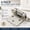 Brushed Nickel, variant on 2 Pack Brushed Nickel Cabinet Hinges for Kitchen Doors, Self-Closing, 1/2 Inch Overlay, Semi-Concealed Face Frame, Surface Mount Hardware Set