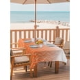 thumbnail image 2 of Outdoor Tablecloth with Umbrella Hole for Patio/Picnic/Party/Camping, Modern Orange Waterproof Table Cloth Rectangle Table Cover Washable, Abstract Ombre Geometric Morocco (54"x 80"), 2 of 8