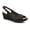 Black, variant on Open toe slingback wedge with Metallic studs, ANITA SILVER 8