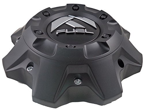 Fuel Matte Black Chrome Rivets Wheel Center Caps (Qty 1) 1002-40, 1002-41
