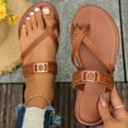 thumbnail image 7 of Mostsola Flip Flops for Women Casual Sandals Slip on Flats Shoes Lightweight Slides Fashion Slippers, 7 of 7