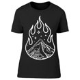 thumbnail image 1 of Outdoor Fire Mountain Camping T-Shirt Women -Image by Shutterstock, Female Small, 1 of 2