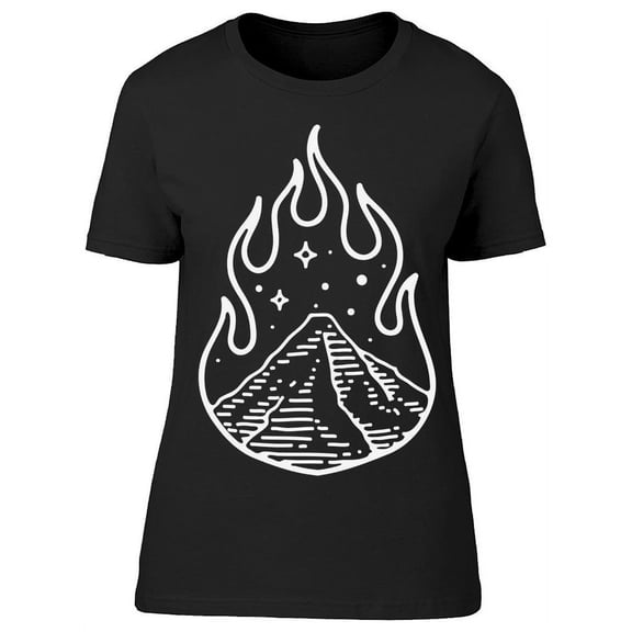 Outdoor Fire Mountain Camping T-Shirt Women -Image by Shutterstock, Female Large