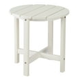 thumbnail image 2 of Tcbosik Wooden Round Side Table, Small End Desk for Indoor Outdoor, White, 2 of 10