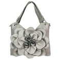 thumbnail image 6 of Zzfab Flower Purse Hobo Bag Grey, 6 of 6