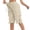 Beige-#001, variant on Dweltoz Cargo Shorts for Women High Waisted Casual Long Shorts with Pockets Summer Lightweight Knee Length Outdoor Short Pants,Black XL
