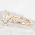thumbnail image 2 of Jewelerix Elegant Oval Shape Engagement Ring 10K Yellow Gold Vermeil Sparkling Wedding Ring Moissanite Valentine's Gift for Her, 2 of 5