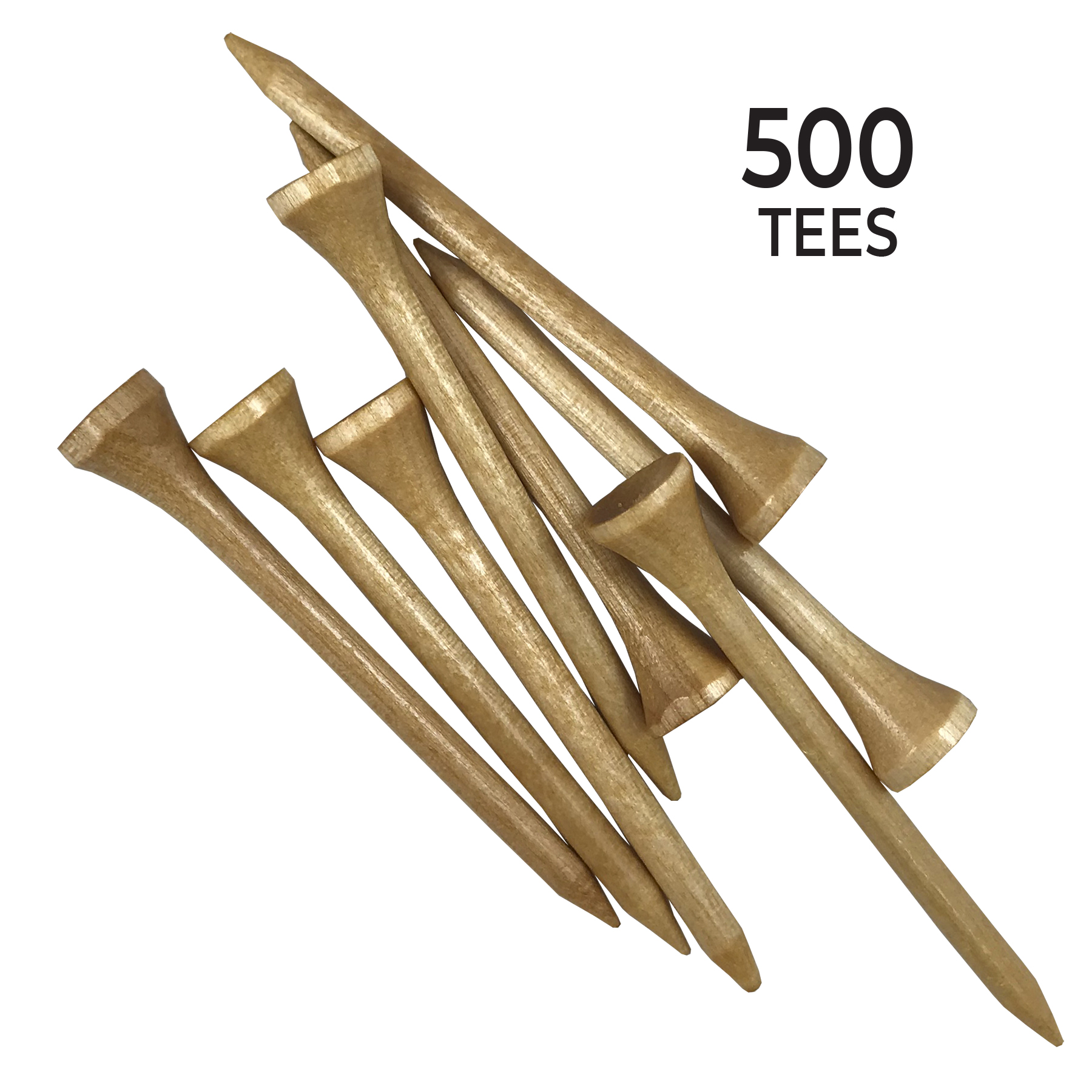 Pride Wood Golf Tee, 2.75 inch, Natural, 500 Count - image 3 of 8