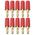 thumbnail image 4 of Plug 10Pcs Banana Plug 2.5mm Gold Plated Brass Solder Type Male Connector Accessory Set Kit, 4 of 7