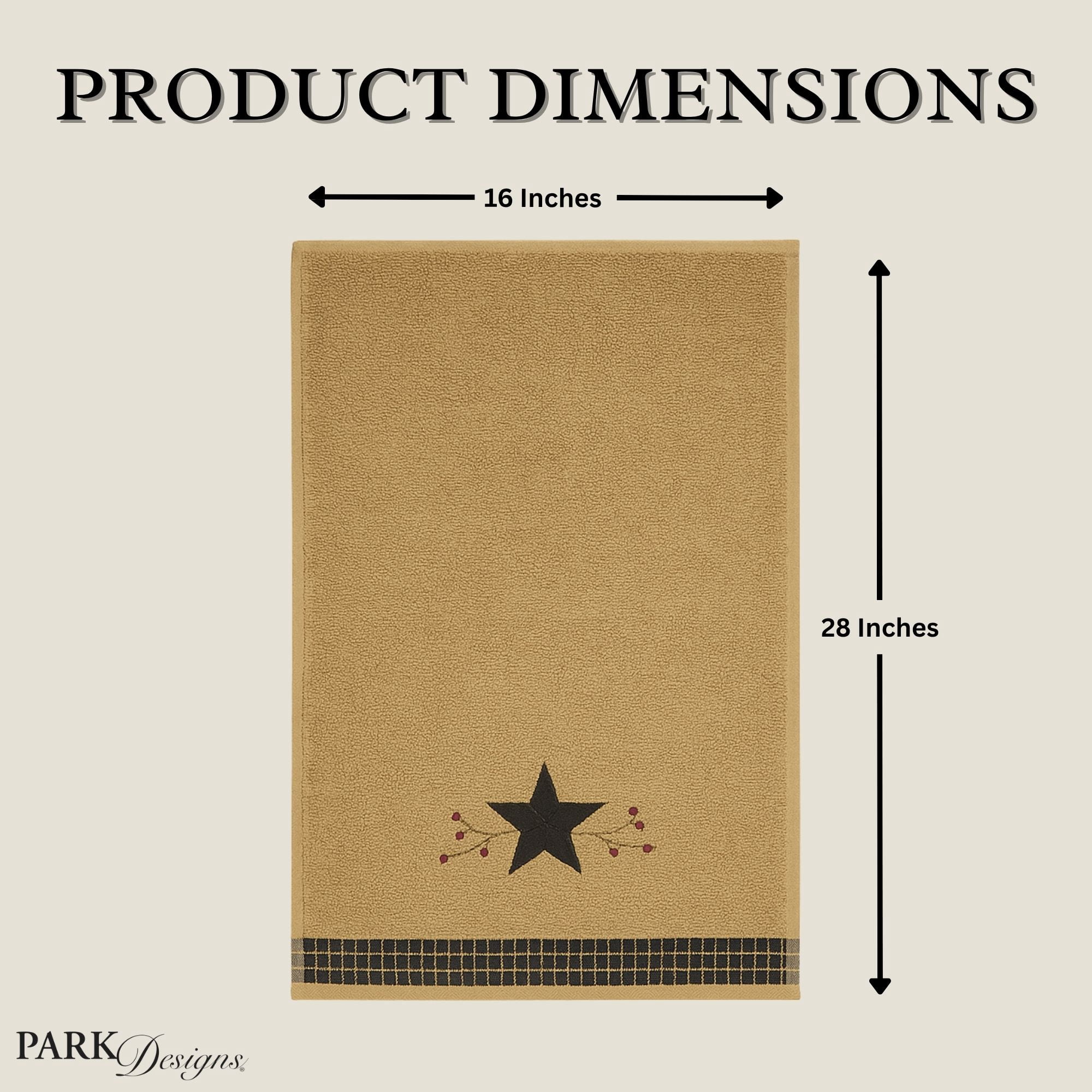 Park Designs Star Vine Terry Hand Towel