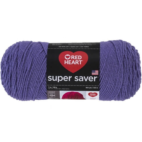 Far hvad som helst afbalanceret Red Heart Super Saver Size 4 Acrylic Lavender Yarn, 364 yd - Walmart.com