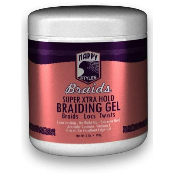 Nappy Styles Braids- Supr Xtra Hold Braiding Gel 6oz