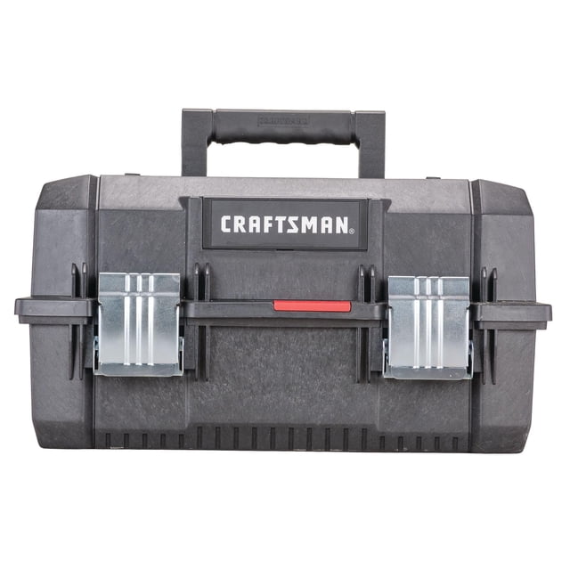 Caja de herramientas CRAFTSMAN para almacenamiento de herramientas de 18 pulgadas, negra (CMST18001)