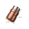 thumbnail image 3 of Stainless Steel Thermal Lunch Box Nonslip Heats Insulation Large Capacity Office Travelling Driving Case Container Gold, 3 of 9