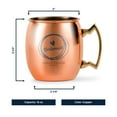 thumbnail image 6 of PERSONALIZED Stylish Bridesmaid Ultimate Gift: Custom Engraved Moscow Mule Mugs with Classic Round Rolled Rim and Sturdy Handle, Smooth Copper Finish 18 oz, Hand Drawn, Set of 2, 6 of 6