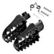 thumbnail image 1 of 2 piezas de pedales de pie de motocicleta reposapiés accesorios de bicicleta de tierra (negro), 1 of 7