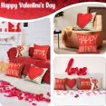 thumbnail image 4 of Valentines Day Pillow Covers 18x18 Set of 4, Heart Lock Valentines Day Decorations, Love You More Than I Can Say Throw Pillow Covers for Couch, Valentines Day Gifts for Him/Her, 4 of 6