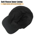 thumbnail image 5 of IC ICLOVER Waterproof Men's Winter Hats with Visor Warm Fleece Lined Baseball Cap Earflaps Trapper Hat for Men Women, Black, 5 of 7