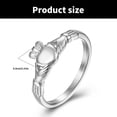 thumbnail image 3 of Giaone Fashionable Claddagh Rings Portable Accessory for Weddings Supplies Wear, 3 of 11