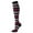 Black, variant on Xfvqtps Mens and Womens Knee High Socks Colorful Stripe Long Tube Personality Comfortable Breathable Soft Sports Cotton Socks Black