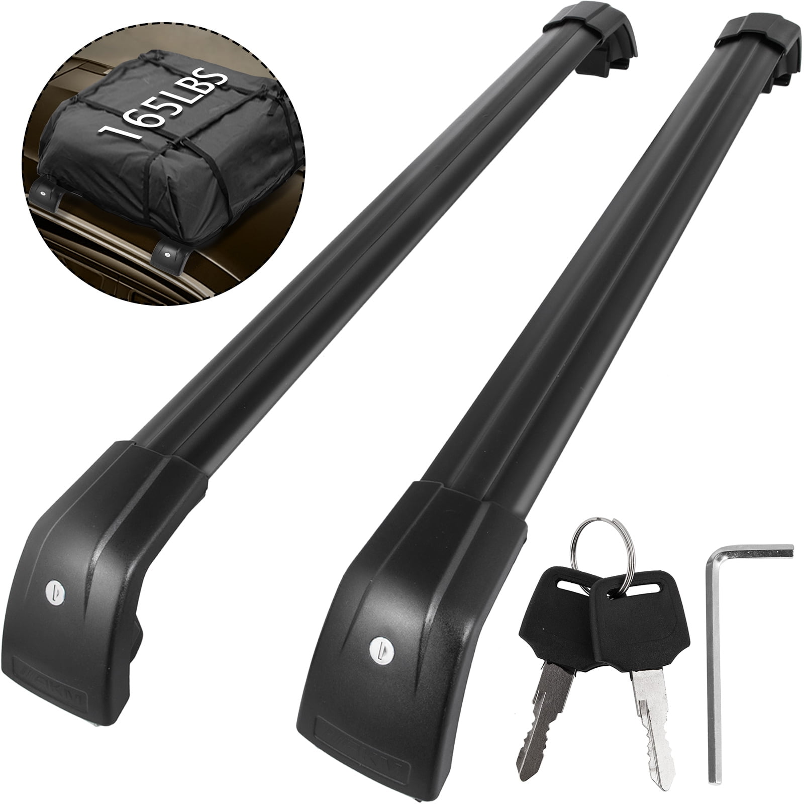 Vevor Cross Bar Roof Rack For Hyundai Tucson 2016 2020 Black Walmart Com Walmart Com