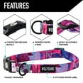 thumbnail image 4 of Wolfgang Heavy Duty, Adjustable Dog Collar with Quick Release Nylon Buckle for Walking & Training, Daydream Print, Large, 4 of 7
