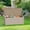Brown, variant on LEDMOMO Outdoor Garden Storage Box Waterproof Large Black Injection Molded Plastic Bin