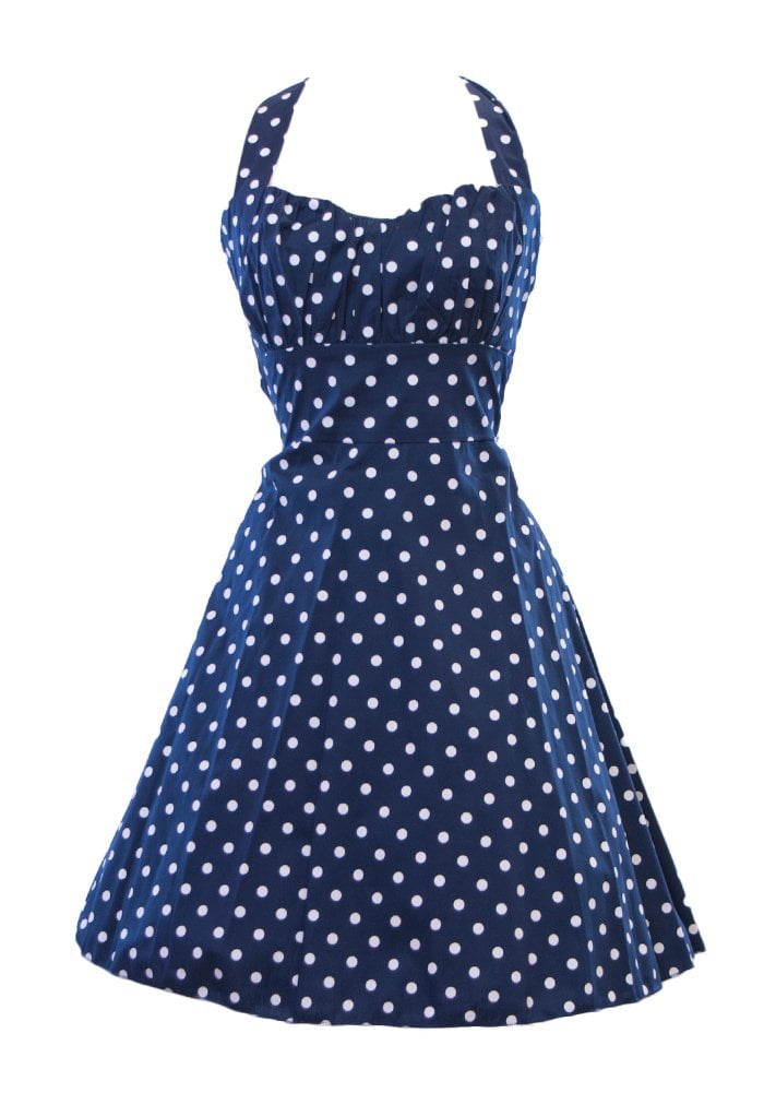 1950s polka dot dress