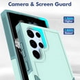 thumbnail image 5 of for Samsung Galaxy S22 Ultra Case: Dual Layer Protective Heavy Duty Cell Phone Cover Shockproof Rugged with Screen Protector - Military Protection Bumper Tough - Samsung Galaxy S22 Ultra 5G, Green, 5 of 16