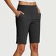 thumbnail image 2 of MKLEKYY Leggings Capris para mujer, pantalones de yoga elásticos de verano hasta la rodilla para entrenamiento, pantalones casuales con cintura elástica y bolsillos, 2 of 5