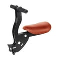 thumbnail image 2 of Asiento de bicicleta montado en la parte delantera, asiento de bebé eléctrico Universal, portabicicletas, silla plegable para niños pequeños, , marrón, 2 of 8