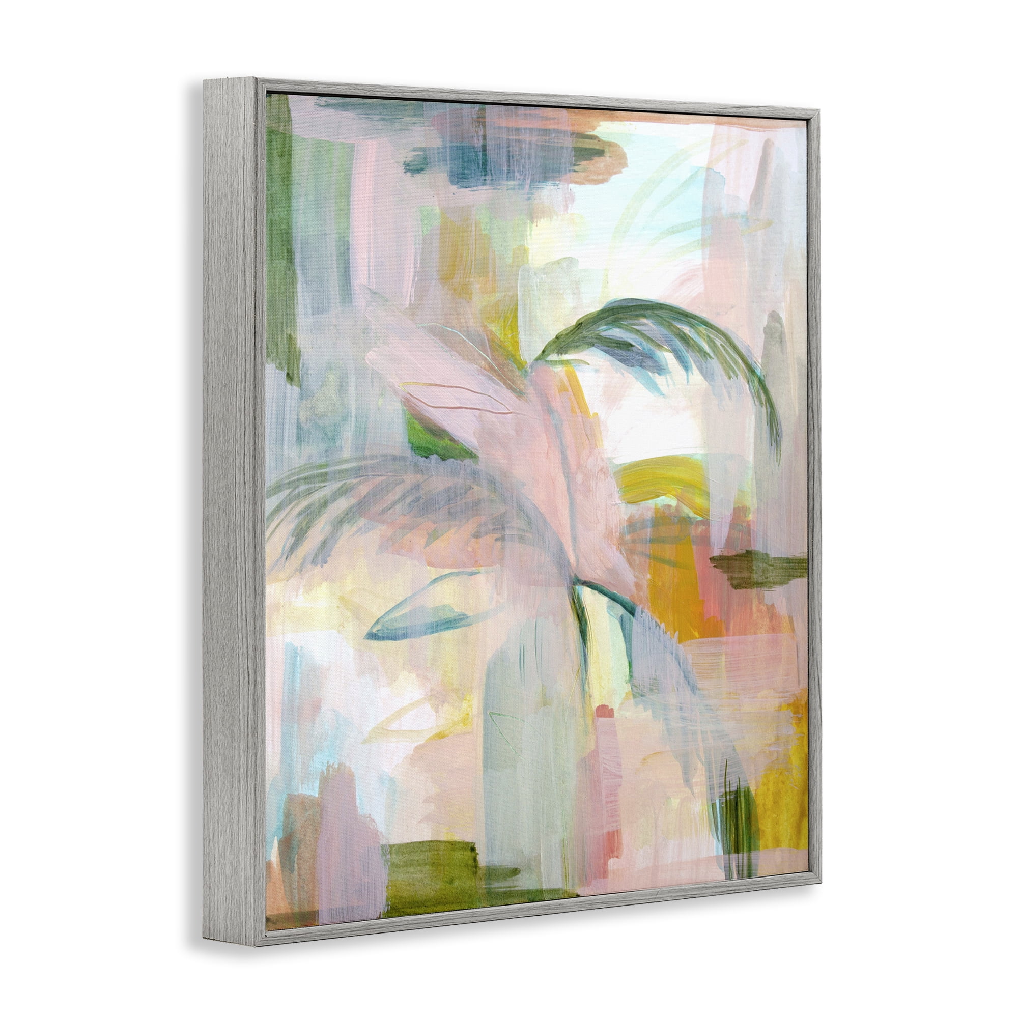 Stupell Industries Palm City Expression Gray Framed Giclee Art, design by Gemma Bardot