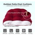 thumbnail image 7 of Bxaolu 2PCS Tufted Seat Cushion, 19''x19'' Outdoor Indoor U-Shape Cushions for Chair Seat, Rocking Chair Cushion Pad Sets for Patio Garden Home Office Furniture (Navy), 7 of 7