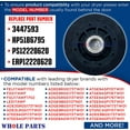 thumbnail image 2 of Whole Parts Dryer Roller Kit Part# RB170002 - Replacement & Compatible with Some Alliance and Speed Queen Dryers, 2 of 6