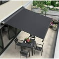 thumbnail image 5 of Waterproof Canvas Fabric - 1800D Heavy Duty Marine Awning Fabric Cordura Water-Resistant Material for Outdoor/Indoor Sunbrella Tent Boat Cushion Anti-UV Reduce Glare 60" Wide - Black, 5 of 7