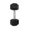 CAP Barbell Rubber Coated Hex Dumbbell, Single